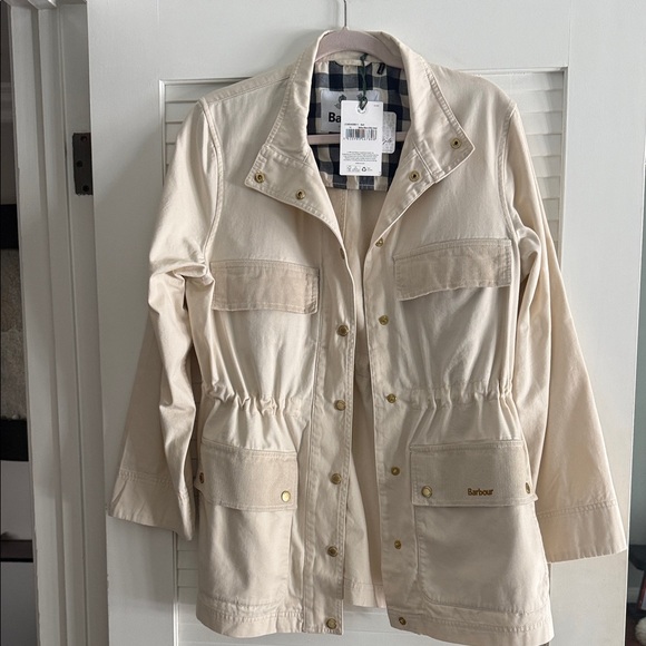 Barbour- Maeva-Utility Jacket, Cream-Size 10 - Picture 2 of 16